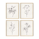 Botanical Wall Art Prints Set of 4