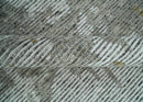 8x10 Silver and Charcoal Modern Abstract Handmade Wool Area Rug by The Rug Decor