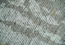 8x10 Silver and Charcoal Modern Abstract Handmade Wool Area Rug by The Rug Decor