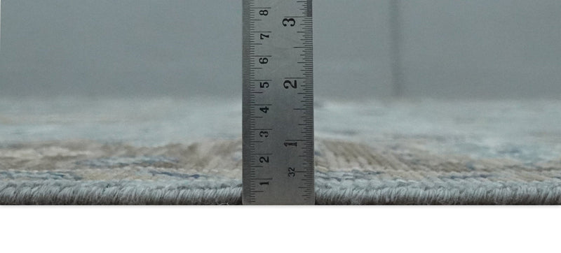 8x10 Traditional Gray and Brown Antique Style Floral Hand knotted Wool Area Rug