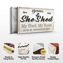 Personalized She Shed Sign XIX