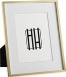 8x10, Gold Aluminum Glass Frame