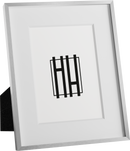 8x10, Silver Aluminum Glass Frame