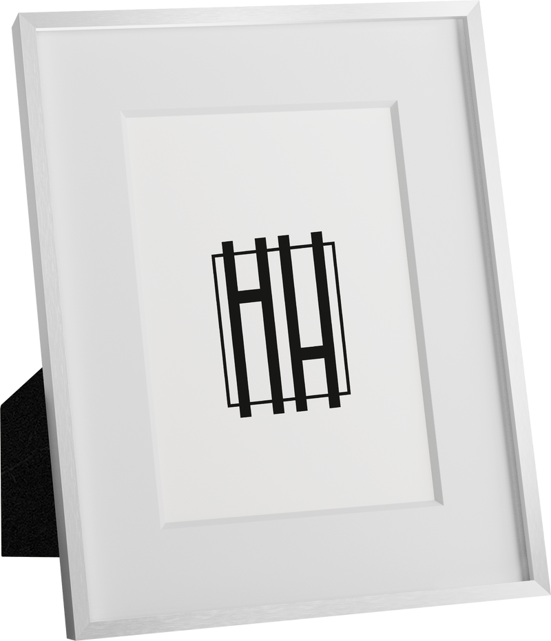 8x10, White Aluminum Glass Frame