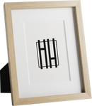 Natural Oak Glass Picture Frame