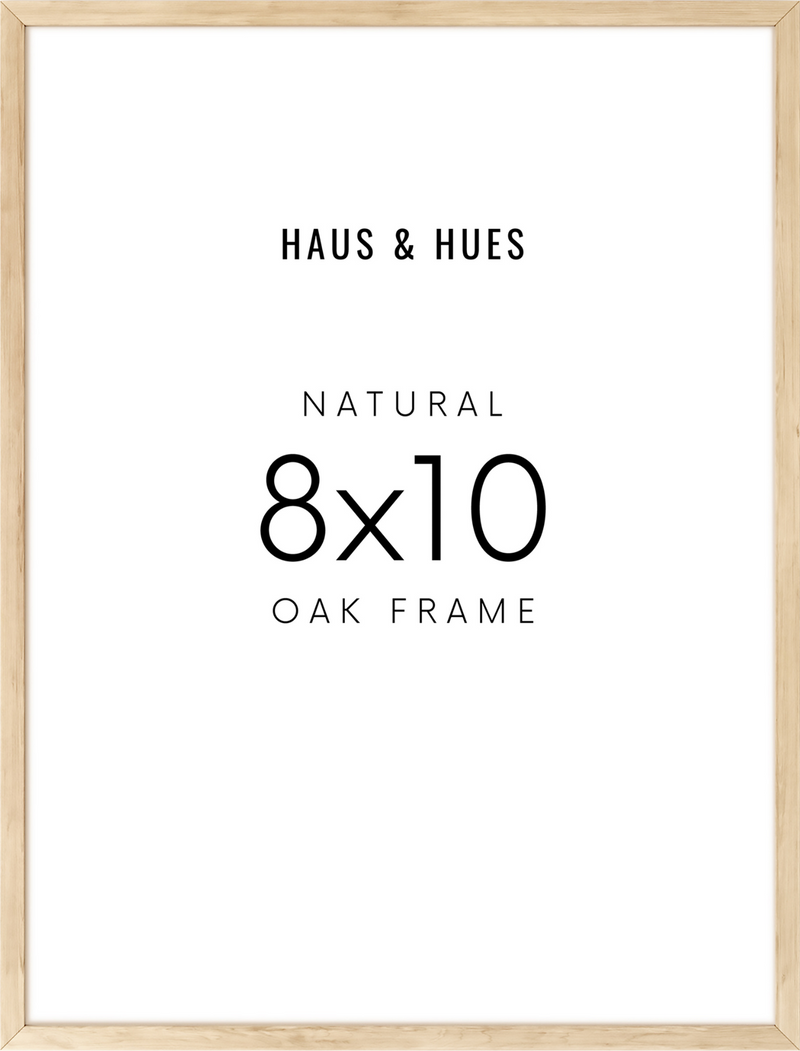8x10 in, Set of 4, Beige Oak Frame