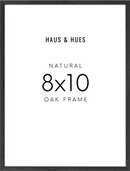 8x10 in, Set of 4, Black Oak Frame
