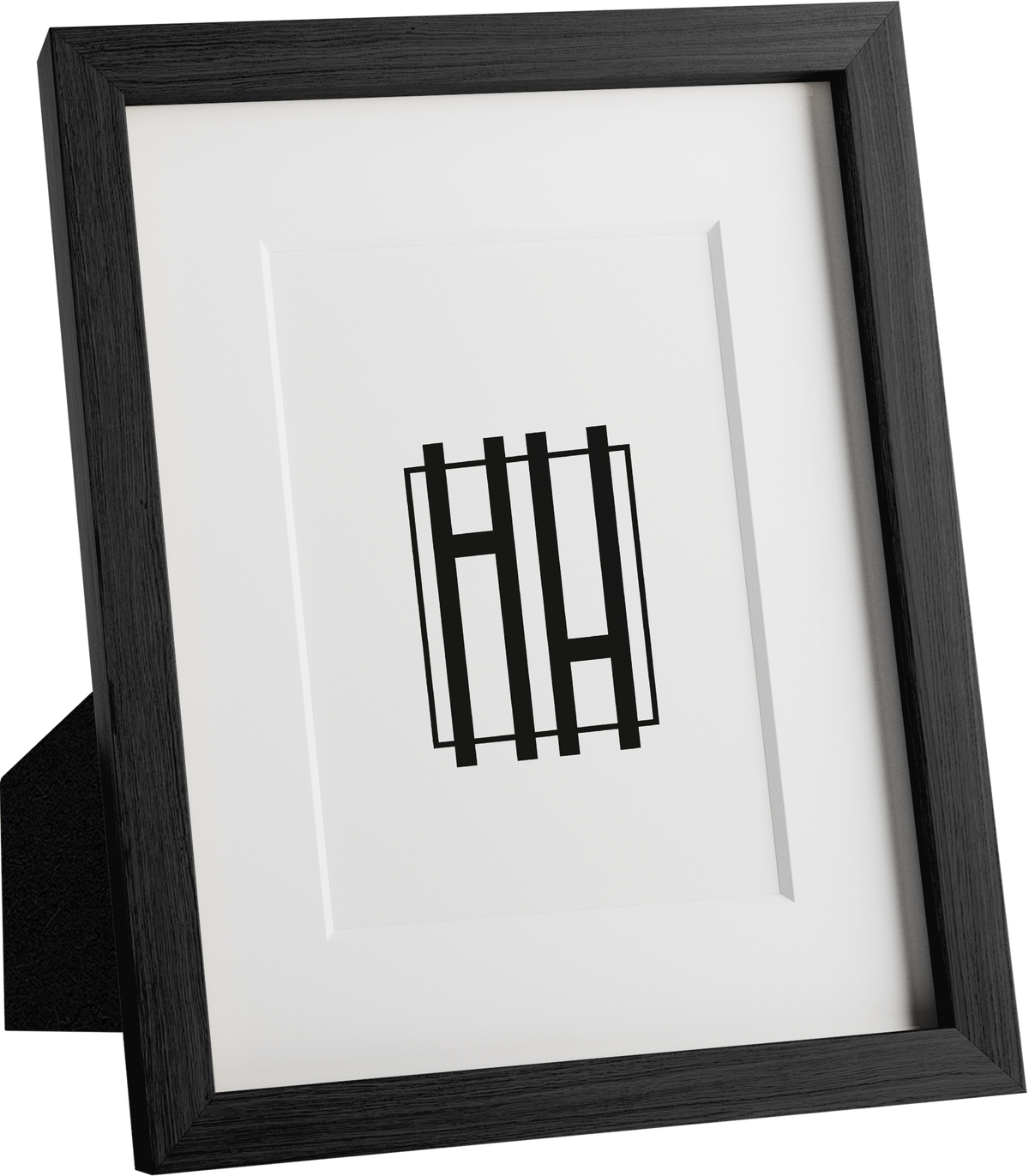 8x10, Black Oak Glass Frame