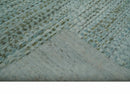 8x11 Contemporary Texture Blue, Silver and Green Hand knotted wool Area Rug by The Rug Decor