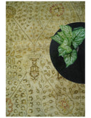 8x11 Vintage Persian Design Brown and Beige Hand Tufted Wool Area Rug | BAN4