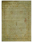 8x11 Vintage Persian Design Brown and Beige Hand Tufted Wool Area Rug | BAN4