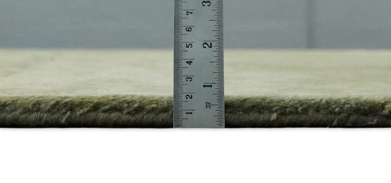 8x11 Vintage Persian Oushak Design Brown and Beige Antique Hand Tufted Wool Area Rug | BAN5