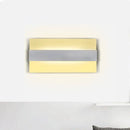 GobekUsa 9" Acrylic Rectangular LED Wall Lamp White Sconce Light for Bedroom
