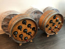 Whiskey & Wine Barrel Stave Wine Rack — 9-Bottle, Free-Standing