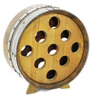 Whiskey & Wine Barrel Stave Wine Rack — 9-Bottle, Free-Standing
