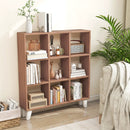 9-Cube Bookcase with 6 Removable Shelves and Raised Support Feet by LJGDeals