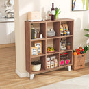9-Cube Bookcase with 6 Removable Shelves and Raised Support Feet by LJGDeals