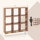 9-Cube Bookcase with 6 Removable Shelves and Raised Support Feet by LJGDeals