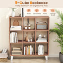 9-Cube Bookcase with 6 Removable Shelves and Raised Support Feet by LJGDeals