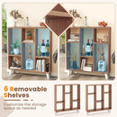 9-Cube Bookcase with 6 Removable Shelves and Raised Support Feet by LJGDeals