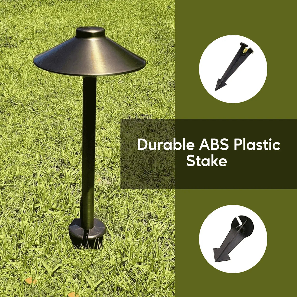 9-Inch In-Ground Stake with Solid Brass 1/2" NPT Thread, photo 3 of 6