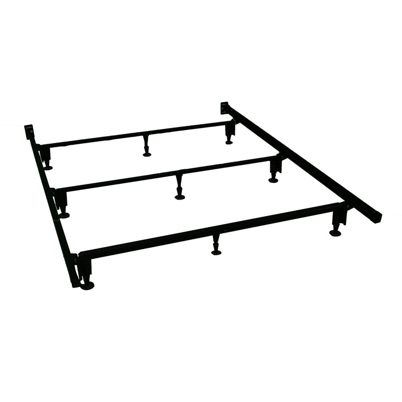 9-legged Metal Heavy Duty Bed Frame, with Headboard Brackets