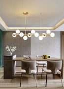 GobekUsa 9-Light Modern Black LED Chandelier