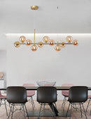 GobekUsa 9-Light Modern Black LED Chandelier