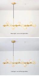 GobekUsa 9-Light Modern Black LED Chandelier