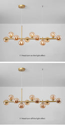 GobekUsa 9-Light Modern Black LED Chandelier