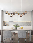 GobekUsa 9-Light Modern Black LED Chandelier
