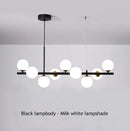GobekUsa 9-Light Modern Black LED Chandelier