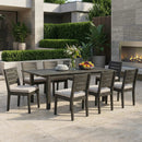 Alora 9-Piece Outdoor Dining Set With Extendable Acacia Wood Patio Table (SAK75134) by SAKSBY WHOLESALE