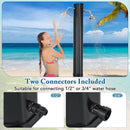 9.3 Gallon Solar Heated Outdoor Shower with Dual Shower Heads-Black by LJGDeals