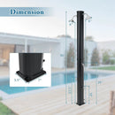 9.3 Gallon Solar Heated Outdoor Shower with Dual Shower Heads-Black by LJGDeals