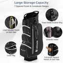 9.5 Inch Lightweight Golf Cart Bag with 15 Way Top Dividers by DirectDeals
