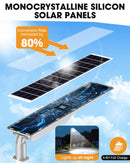 9000W Solar Street Light Outdoor Waterproof, Flood Light Dusk to Dawn with 60,000mAh LiFePO4 Battery & Motion Sensor, LED Security Lights Solar Powered for Parking Lot/Yard/Garage (Copy)