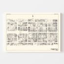 Vintage Map of Reading, PA Business Section 1929