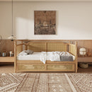 Full Size Daybed With 2 Drawers - Walnut by HouseOfZazla