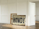 Rustic “Howdy” Western Wall Art