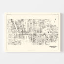 Vintage Map of Rochester, NY Business Section 1929