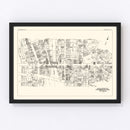 Vintage Map of Rochester, NY Business Section 1929