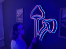 Mushroom Neon Sign, Neon Wall Art