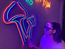 Mushroom Neon Sign, Neon Wall Art