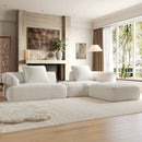 122" Modern L-Shaped Sectional Sofa with High-Density Foam and Chaise Lounge by HouseOfZazla