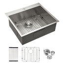 Stainless Steel Drop In Kitchen Sink, Topmount by HouseOfZazla