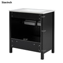 Bathroom Vanity With Sink And Ample Storage, Rectangular Undermount Sink - Black by HouseOfZazla