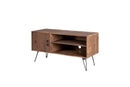 Simple, Modern, Vintage Reclaimed Wood TV Stand Media Table For Living Room - Natural by HouseOfZazla