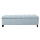 Glouster Contemporary Storage Ottoman with Button Tufted Design by HouseOfZazla