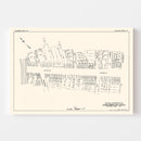 Vintage Map of Schenectady, NY Business Section 1929